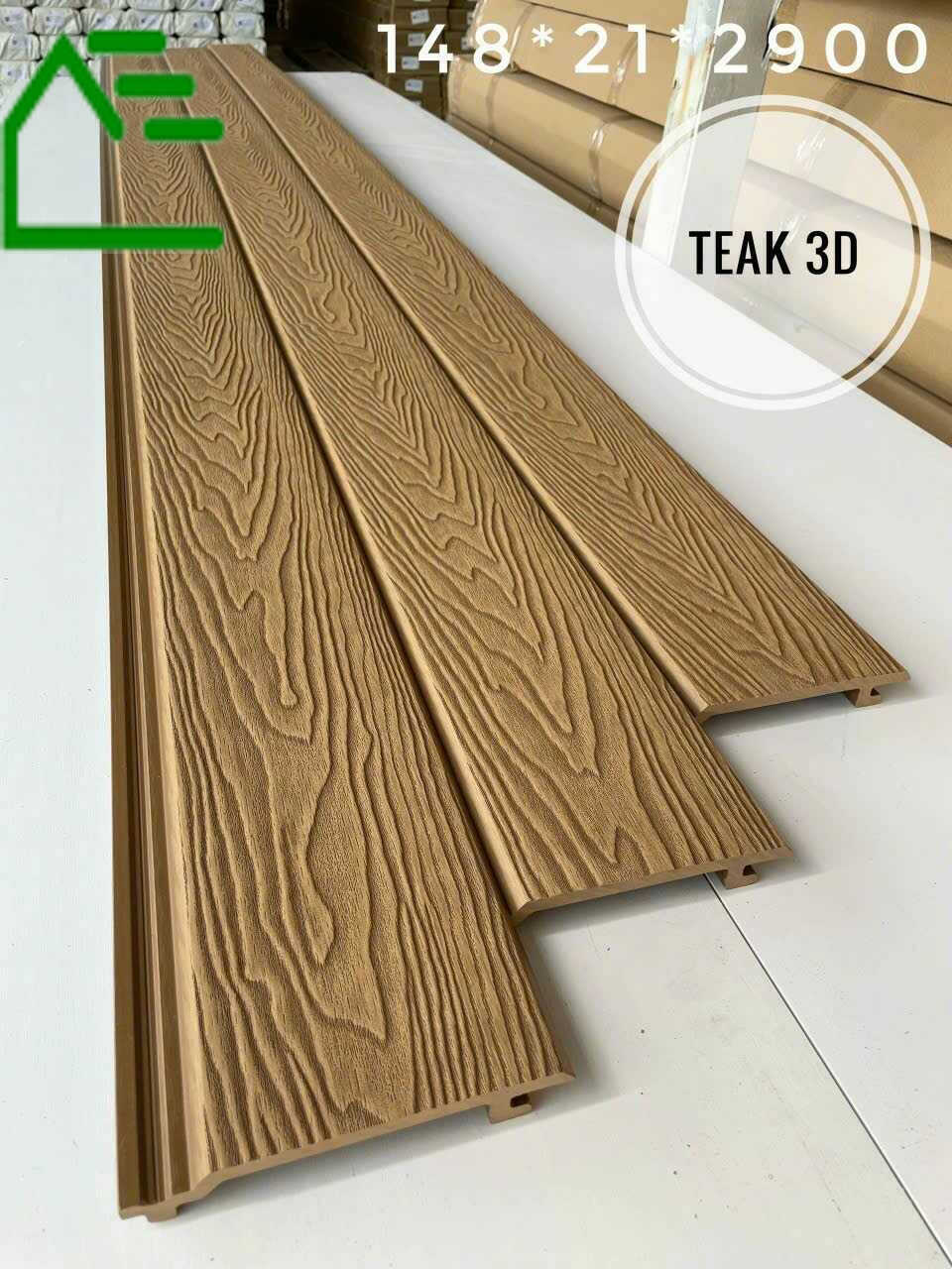 thanh lam 1 sóng màu gỗ Teak