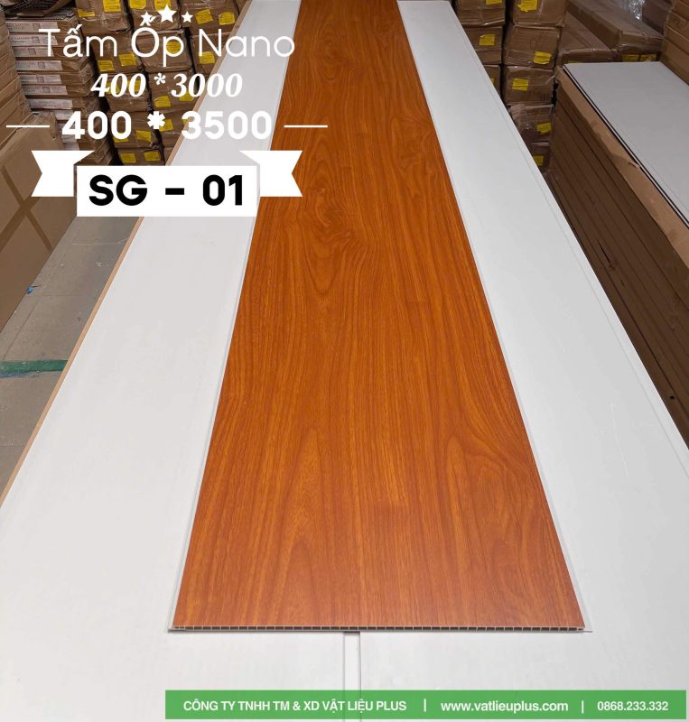 Mẫu tấm nhựa Nano ốp tường, trần mã SG 01