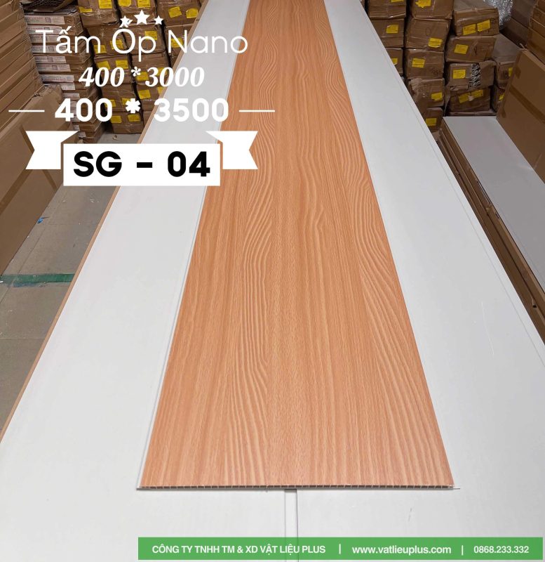 Mẫu tấm nhựa Nano ốp tường, trần mã SG 04