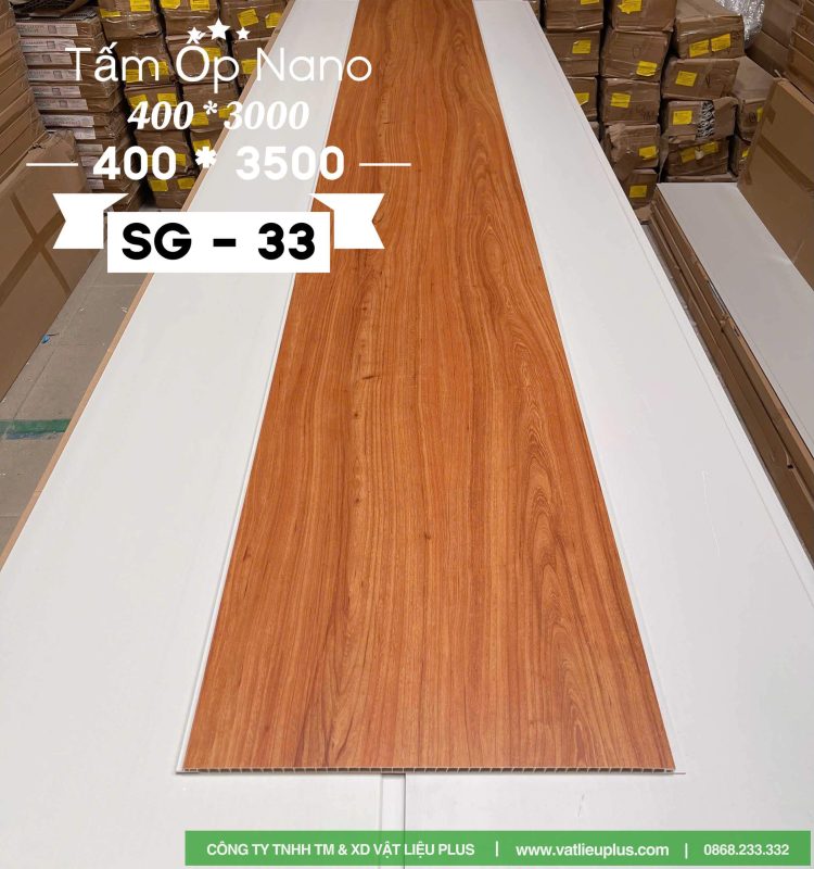 Mẫu tấm nhựa Nano ốp tường, trần mã SG 33