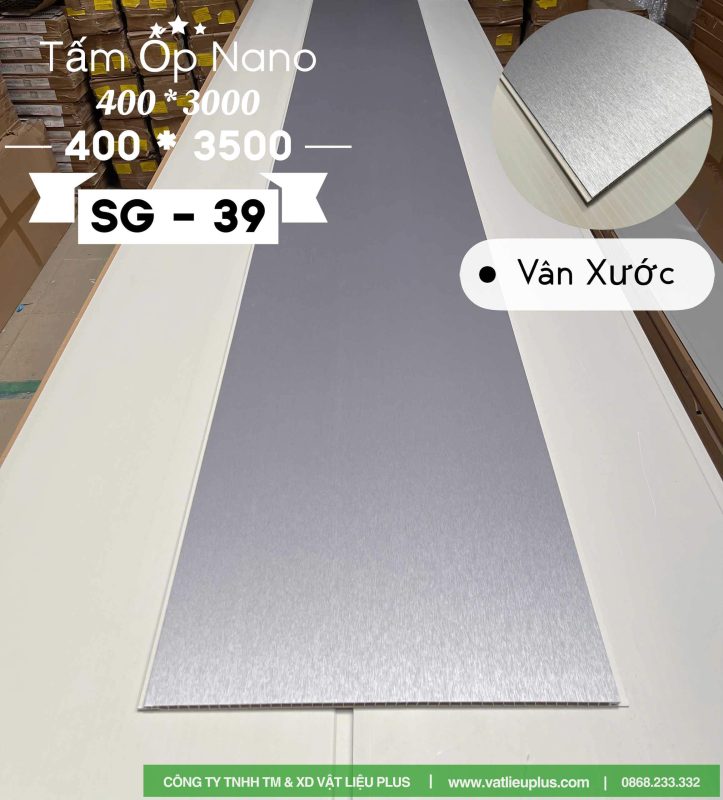 Mẫu tấm nhựa Nano ốp tường, trần mã SG 39