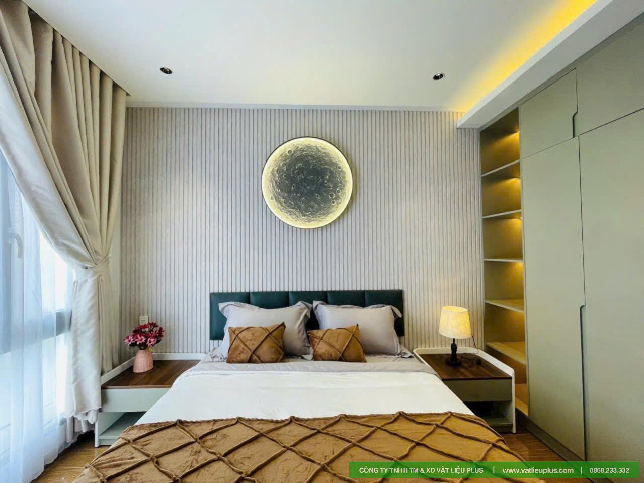 Tấm nhựa lam sóng ốp phòng ngủ