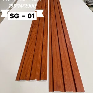 Tấm lam 3 sóng thấp ốp tường trong nhà 195×14×2900